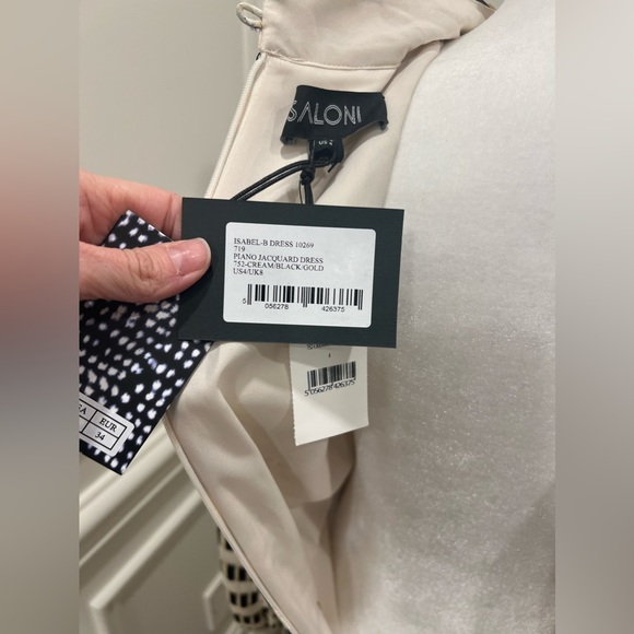 Saloni silk dress size S/4 brand new with tags - Picture 2 of 5